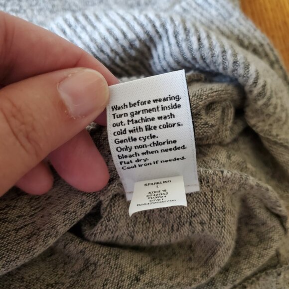 Nine West Cowl Neck Tunic Burnout Sweater Large - Picture 14 of 14